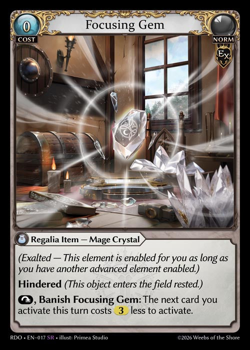 Focusing Gem - Radiant Origins - SR Norm