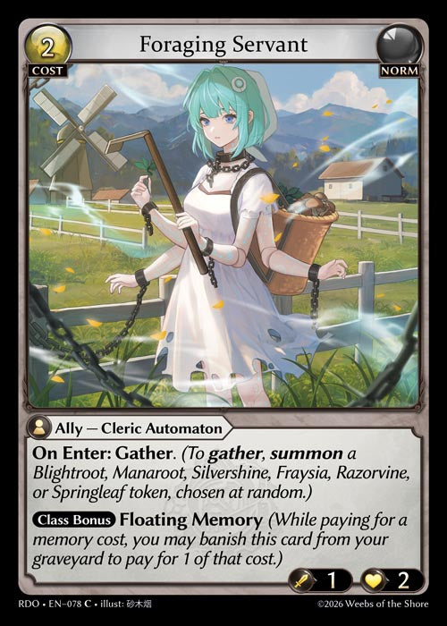 Foraging Servant - Radiant Origins - C Norm