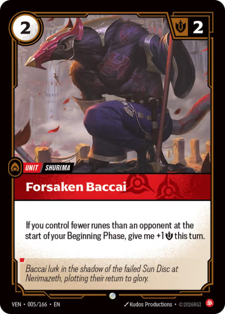 Forsaken Baccai - VEN-005/166