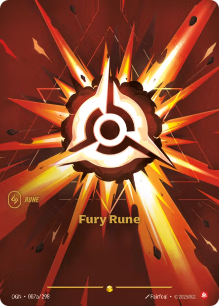 Fury Rune - 007a/298 - Showcase