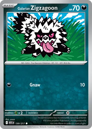 Galarian Zigzagoon - 130/217 - Ascended Heroes