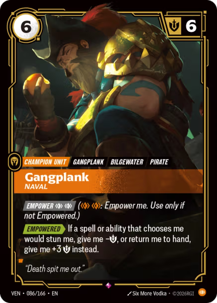 Gangplank, Naval - 086/166 - R Body