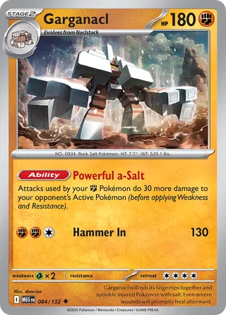 Garganacl - 084/132 - Mega Evolution