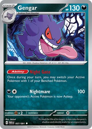 Gengar - 057/091 - Paldean Fates 