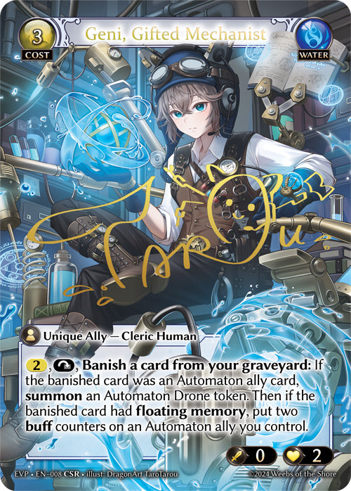 Geni, Gifted Mechanist (CSR) - Alchemical Revolution - SR Water