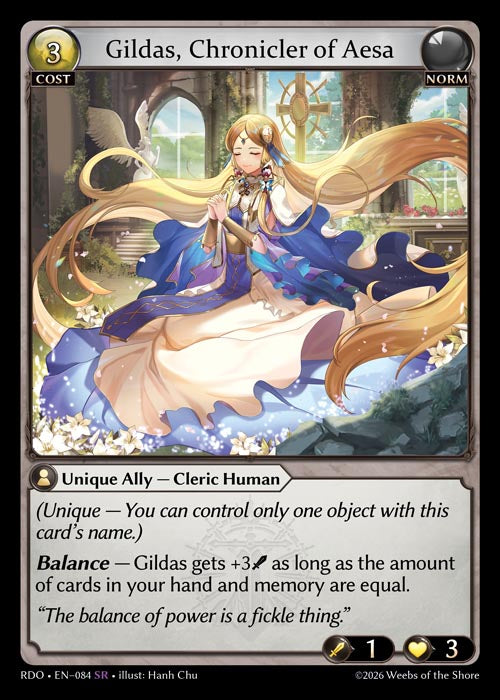 Gildas, Chronicler of Aesa - Radiant Origins - SR Norm