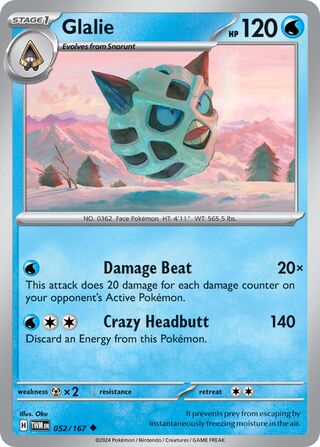 Glalie - 052/167 - Twilight Masquerade 