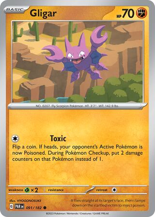 Gligar - 091/182 - Paradox Rift 