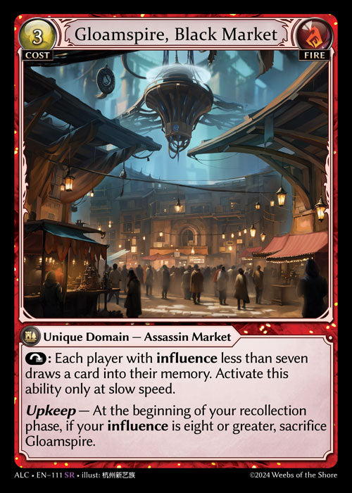 Gloamspire, Black Market - Alchemical Revolution - SR Fire