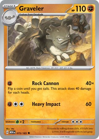 Graveler - 075/165 - 151 