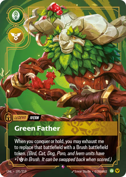 Green Father - 195/219 - R Legend
