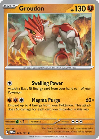 Groudon - 049/131- Prismatic Evolutions