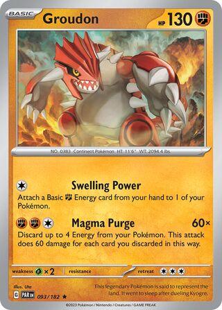 Groudon - 093/182 - Paradox Rift 