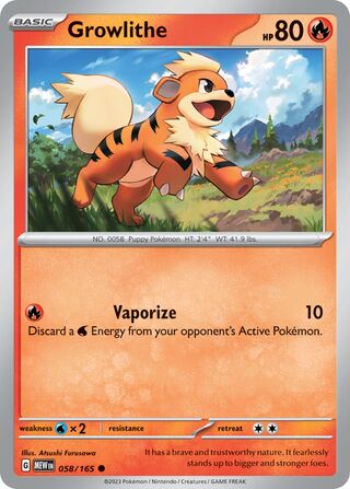 Growlithe - 058/165 - 151 