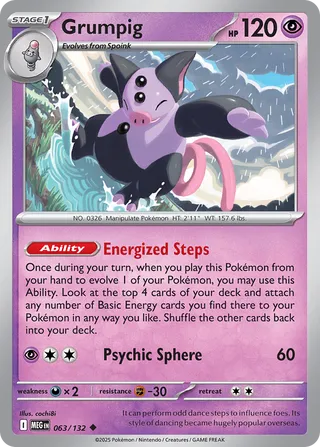 Grumpig - 063/132 - Mega Evolution