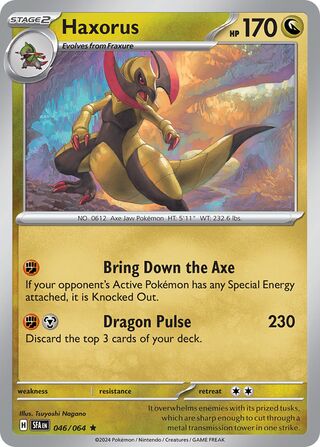 Haxorus - 046/064 - Shrouded Fable 