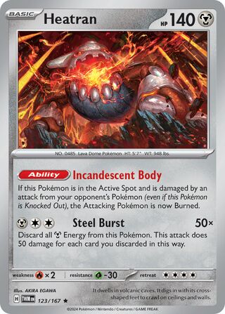 Heatran - 123/167- Twilight Masquerade 