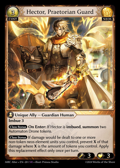 Hector, Praetorian Guard - Mercurial Heart -  SR Neos