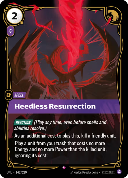 Heedless Resurrection - 142/219 - R Chaos