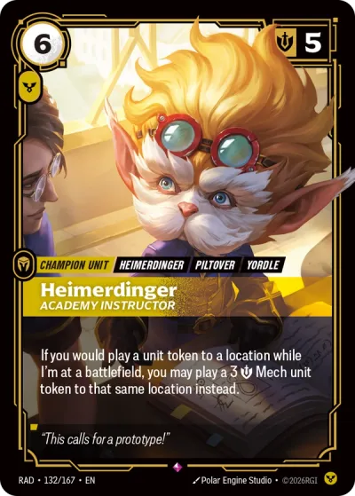 Heimerdinger, Academy Instructor - 132/167 - R Order