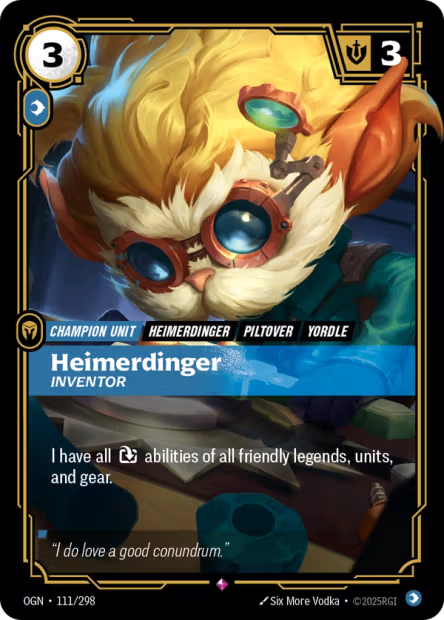 Heimerdinger, Inventor - 111/298 - R Mind