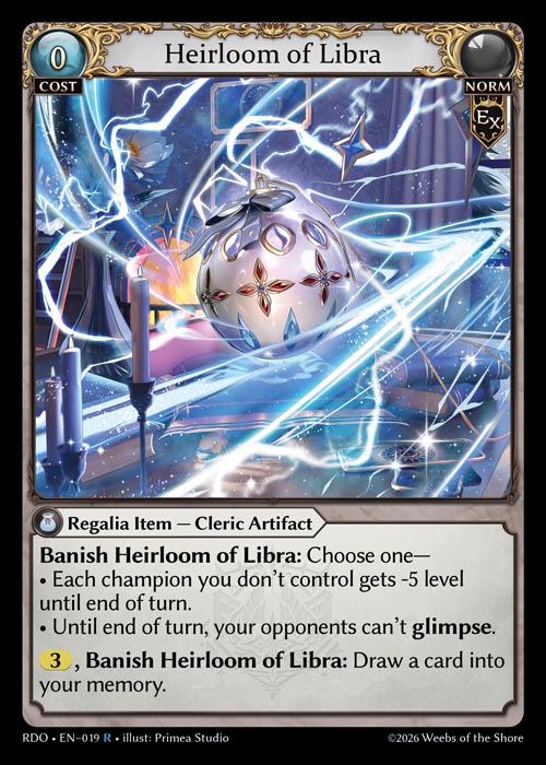 Heirloom of Libra - Radiant Origins - R Norm