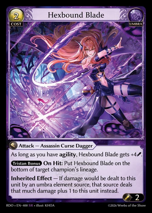Hexbound Blade - Radiant Origins - SR Umbra