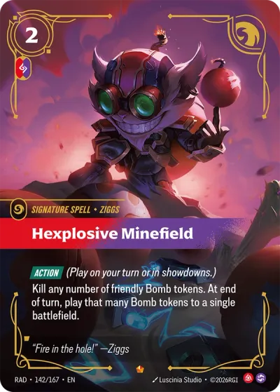 Hexplosive Minefield - 142/167 - Epic  Signature