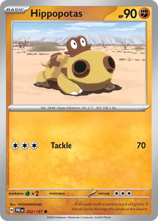 Hippopotas - 052/131 - Prismatic Evolutions