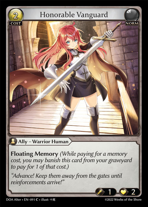 Honorable Vanguard - Dawn of Ashes