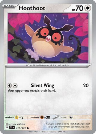 Hoothoot - 126/162 - Temporal Forces 