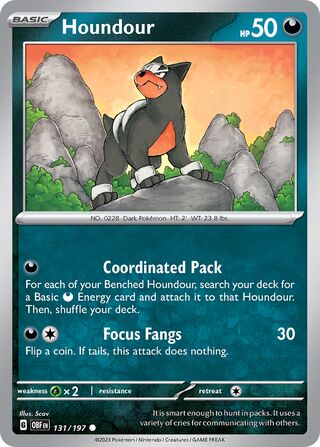 Houndour - 131/197 - Obsidian Flames 