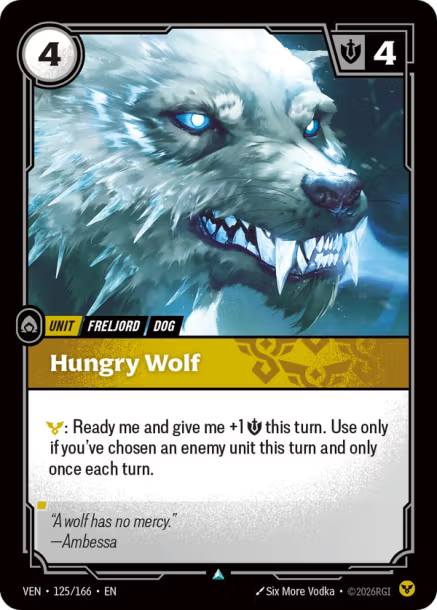 Hungry Wolf - 125/166 - U Order