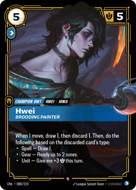 Hwei, Brooding Painter - 080/219 - R Mind