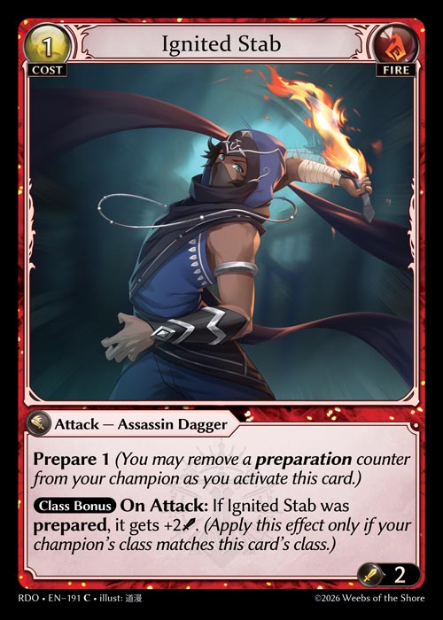 Ignited Stab - Radiant Origins - C Fire