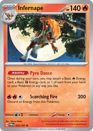 Infernape - 033/167- Twilight Masquerade 