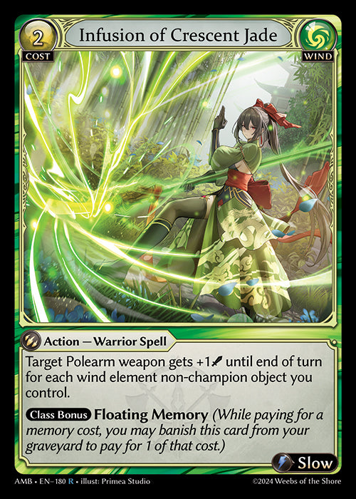 Infusion of Crescent Jade - Mortal Ambition -  R Wind