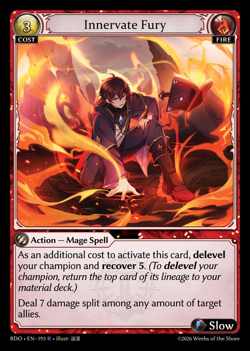 Innervate Fury - Radiant Origins - R Fire