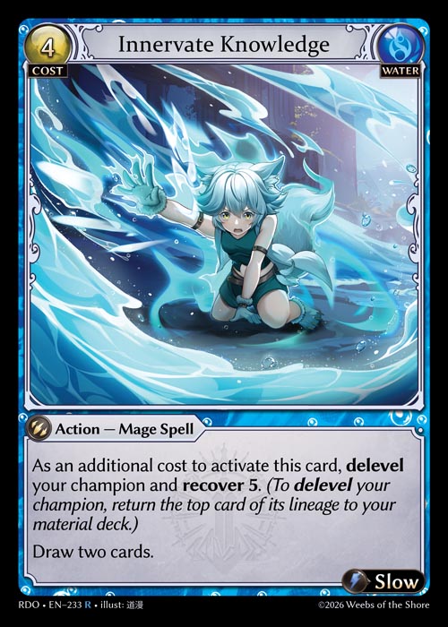 Innervate Knowledge - Radiant Origins - R Water