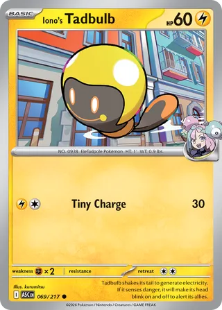 Iono's Tadbulb - 069/217 - Ascended Heroes
