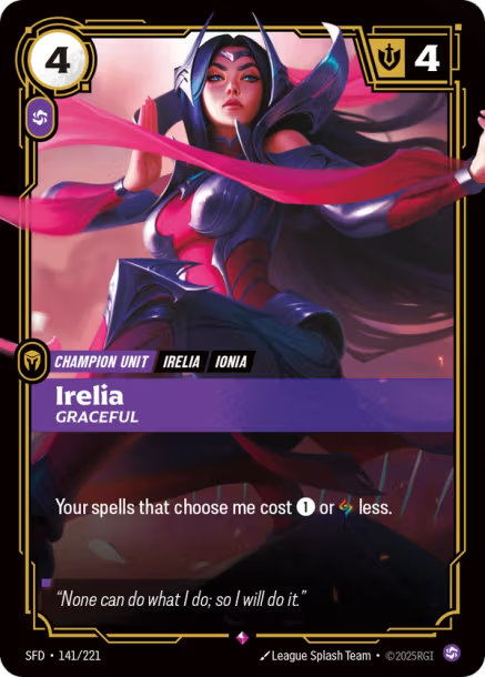 Irelia, Graceful - 141/221 - R Chaos