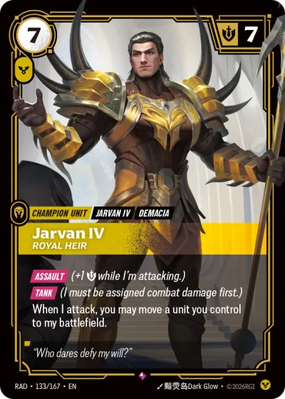 Jarvan IV, Royal Heir - 133/167 - R Order