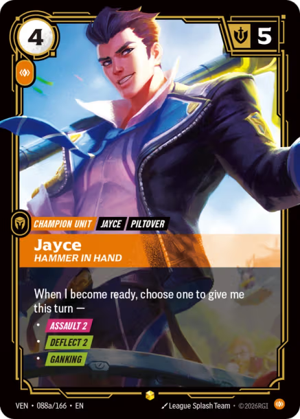 Jayce, Hammer in Hand - 088a/166 - R Body - Alternative Art