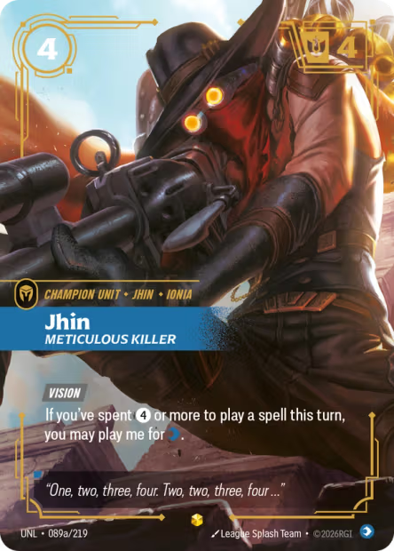 Jhin, Meticulous Killer - 089a/219 - Alternate Art