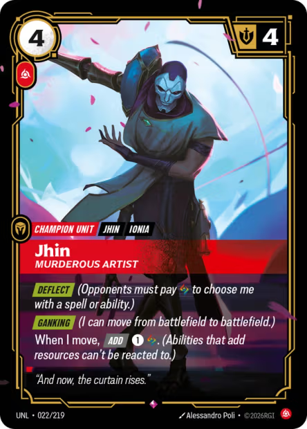 Jhin, Murderous Artist - 022/219 - R Fury
