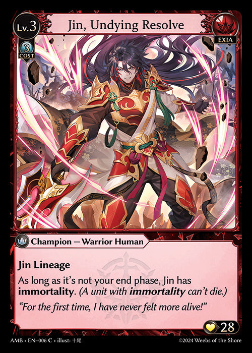 Jin, Undying Resolve - Mortal Ambition