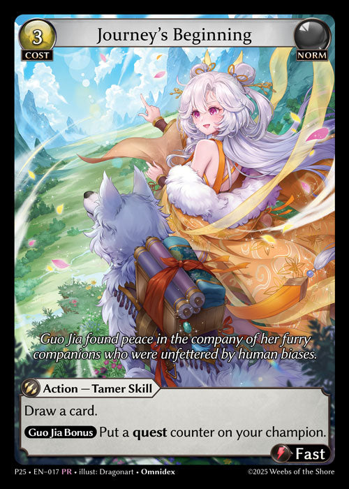 Journey’s Beginning - Promotional Cards