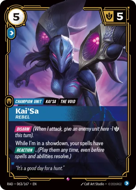 Kai'Sa, Rebel - 063/167 - R Mind