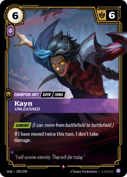 Kayn, Unleashed - 189/298 - R Chaos