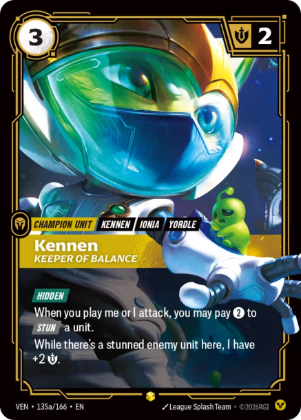 Kennen, Keeper of Balance - 135a/166 - R Order